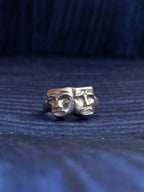 Thalia & Melpomene Theater Mask Ring