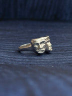 Thalia & Melpomene Theater Mask Ring